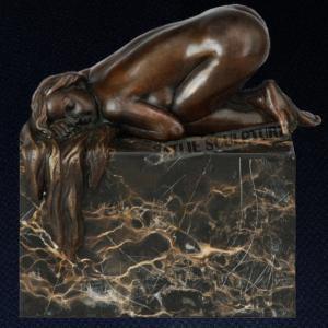 Sleeping Nude Girl Statue